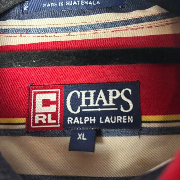 Chaps x ralph lauren striped button down size xl - Picture 3 of 4